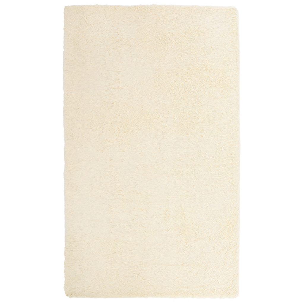 Tapis hirsute navarra high luv crème colored - crème, 60 x 100 cm, rectangulaire - number 2.