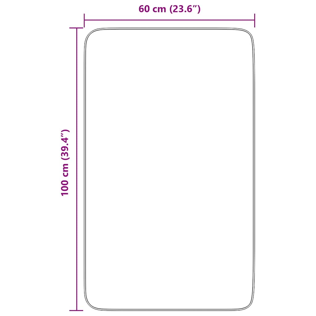 Tapis hirsute navarra high luv crème colored - crème, 60 x 100 cm, rectangulaire - number 10.