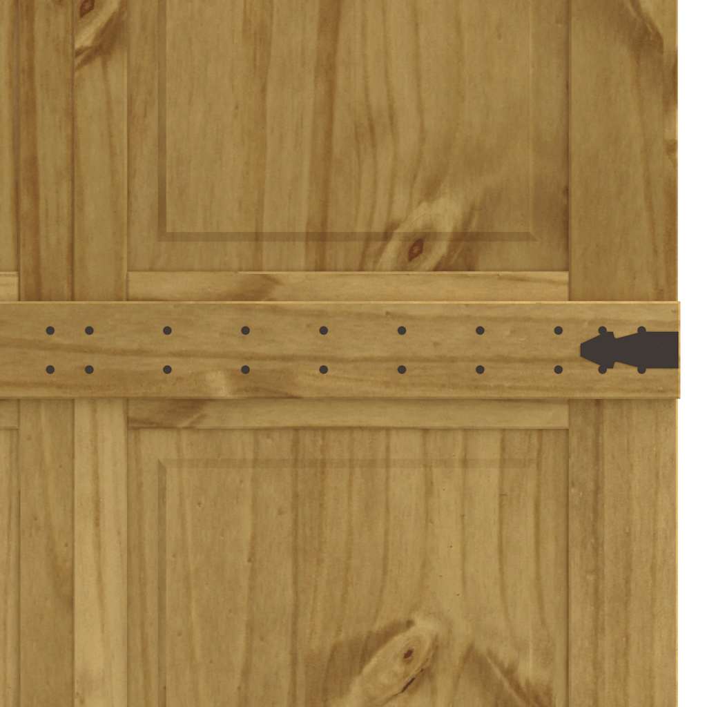 Skydedør corona massivt fyrretræ - 90 x 210 cm, 1 - number 7.