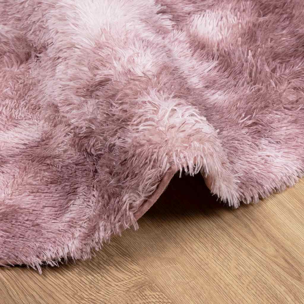 Tapis hirsute navarra high luv dusty rosa - rose poussiéreux, 300 x 200 cm, ovale - number 5.