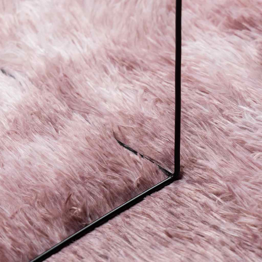 Tapis hirsute navarra high luv dusty rosa - rose poussiéreux, 300 x 200 cm, ovale - number 7.