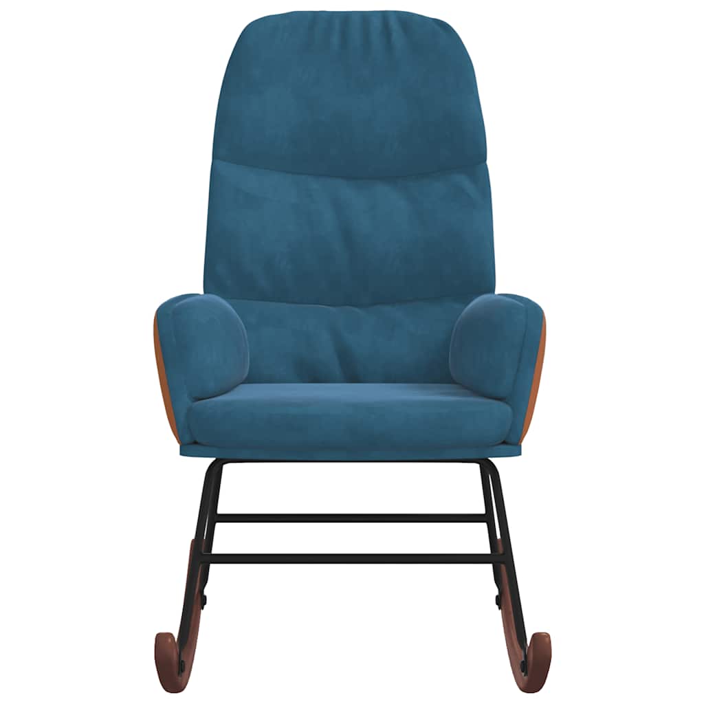 Krzesło aksamitne - niebieski, 1, bez podnóżka - number 3.