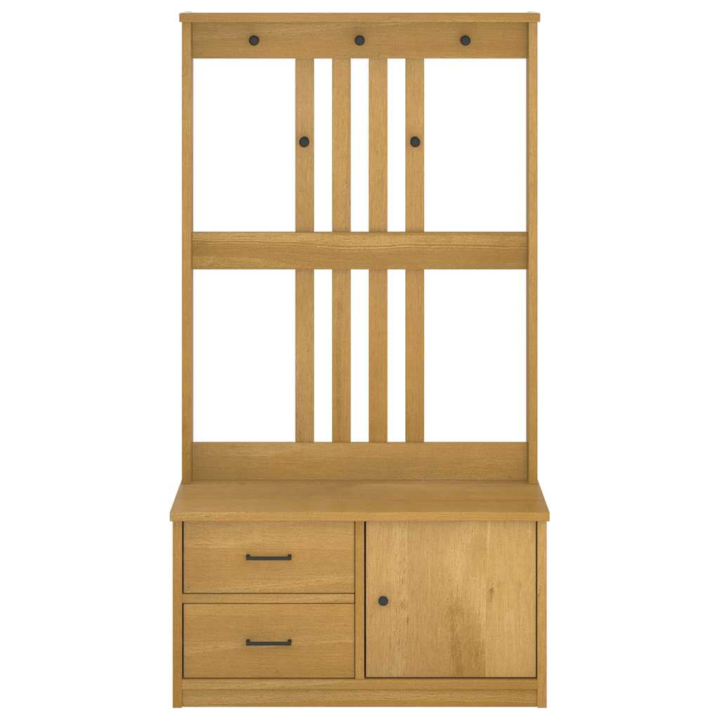 Wieszak na ubrania sandens 87x40x159,5 cm sosna lita - ooo 1 - number 5.