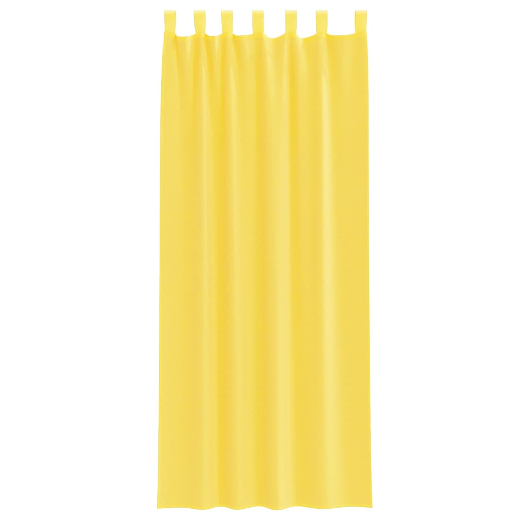 Curtains voile 2 pcs. - jaune, 140 x 260 cm, 1, avec boucles - number 4.