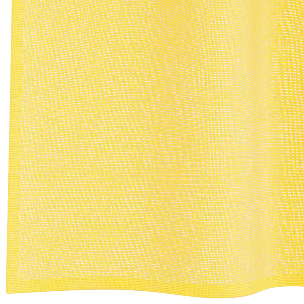 Curtains voile 2 pcs. - jaune, 140 x 260 cm, 1, avec boucles - number 6.