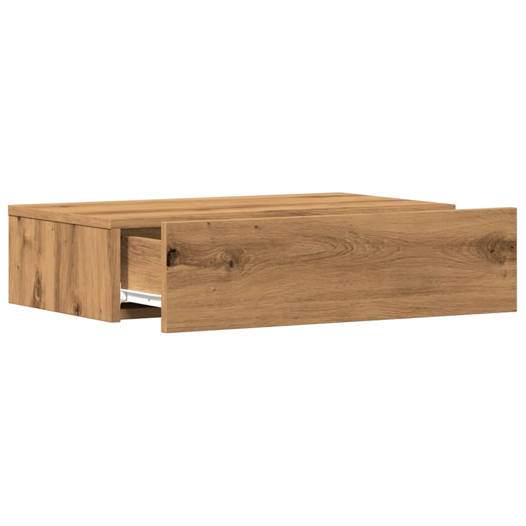 Tv-borde stk. med led-lys 60x35x15,5 cm kunsteg - artisan eg, 2, 60 cm - number 7.