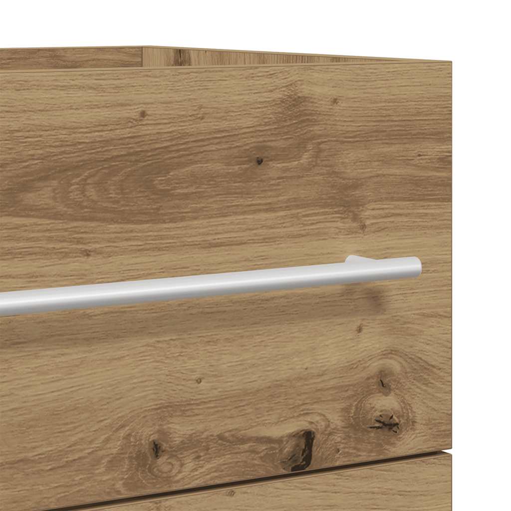 Møbelsett for bad 2 deler konstruert tre kunstig eik - håndverks eik, 1 - number 10.