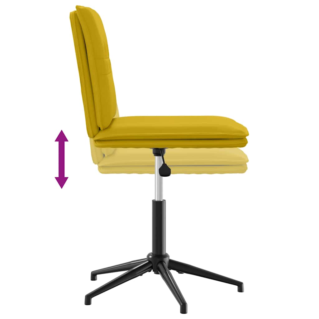 Krzesła stołowe do jadalni komputery. aksamit - żółty, 2 - number 7.