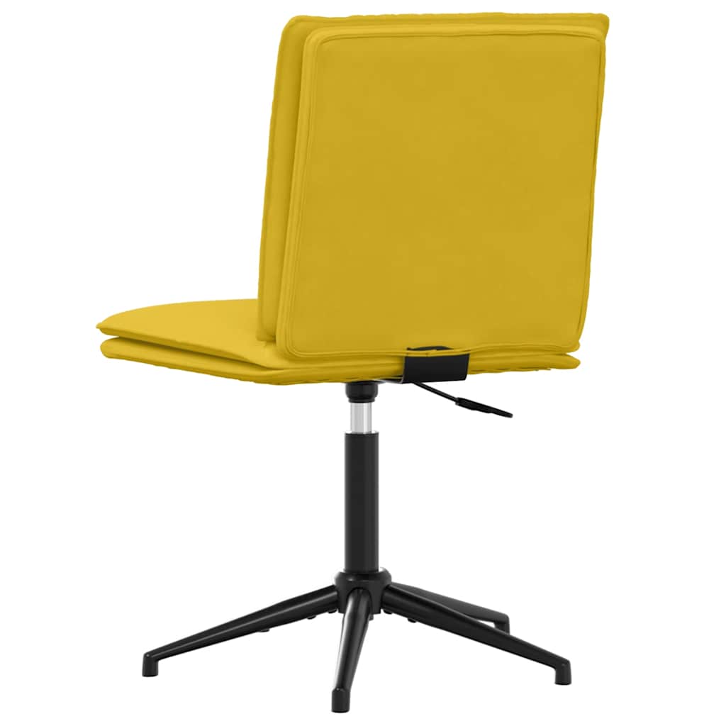 Krzesła stołowe do jadalni komputery. aksamit - żółty, 2 - number 6.