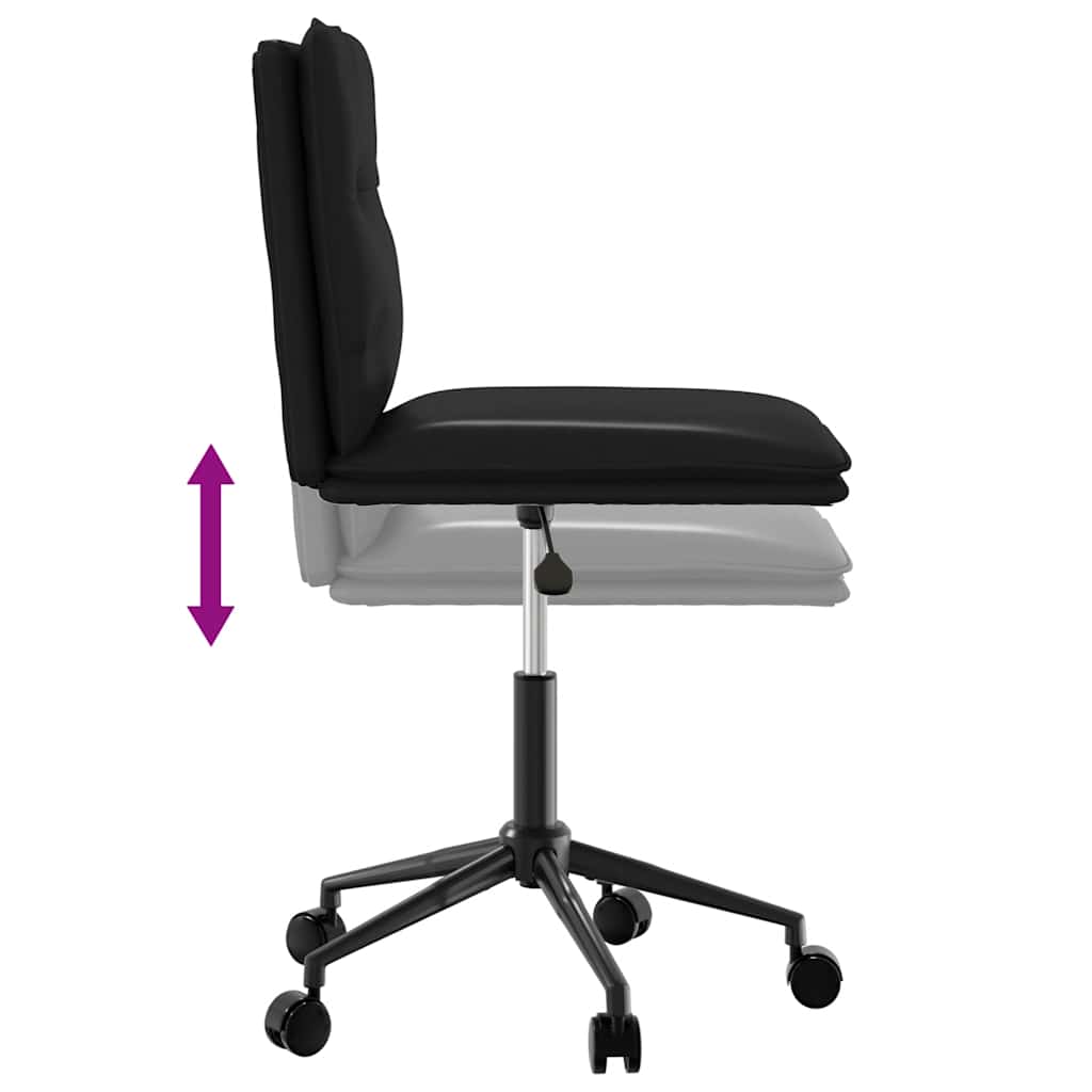 Krzesła stołowe do jadalni komputery. sztuczna skóra - czarna, 2 - number 7.