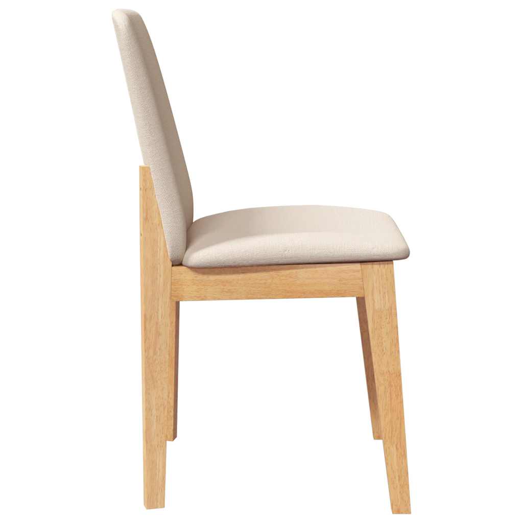 Stolice za trčanje s jastucima s jastucima. čvrsto gumeno stablo - prirodna boja i lagana, 2 - number 6.