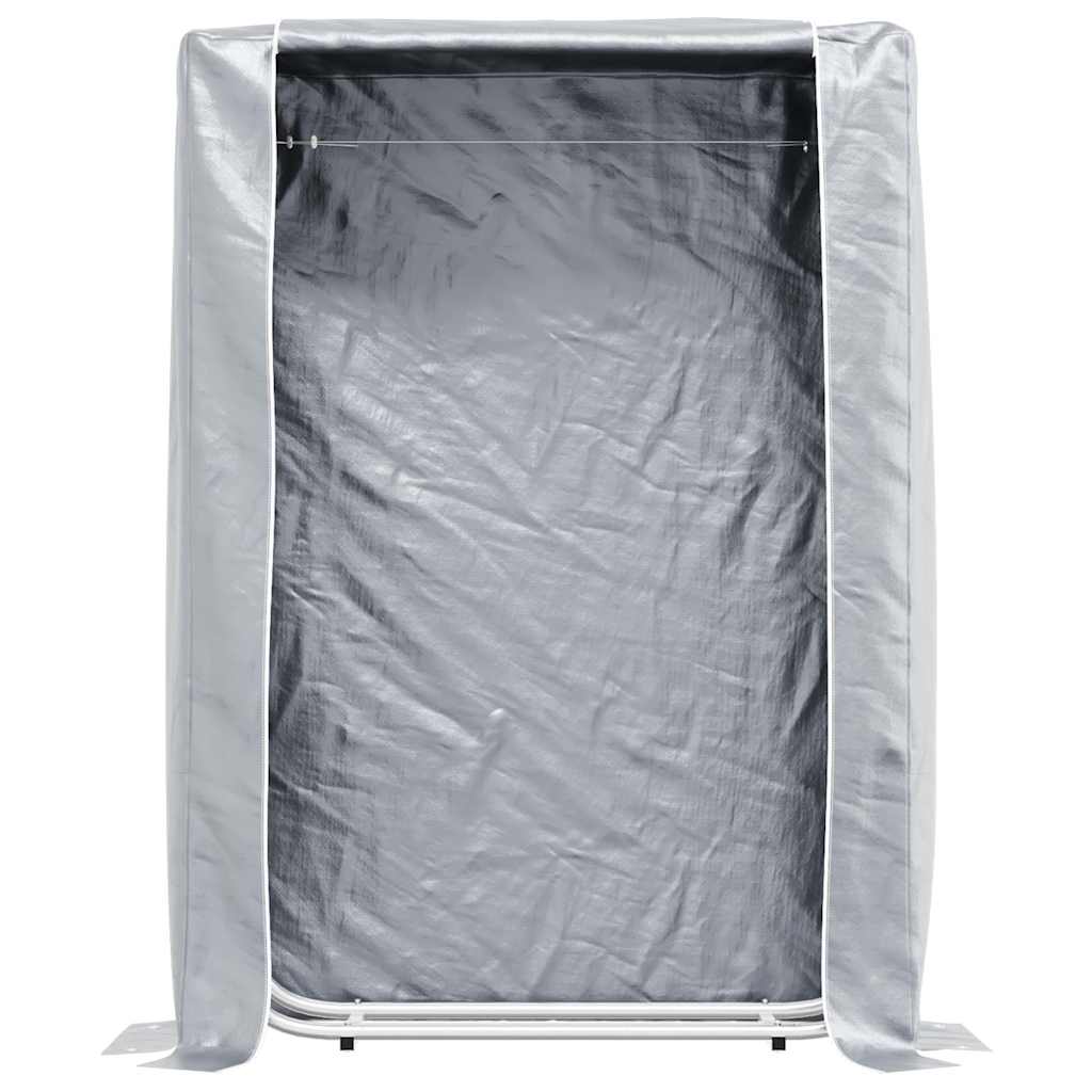 Burning rack galvanized steel - 100 x 25 x 150 cm, with rainbag - number 4.