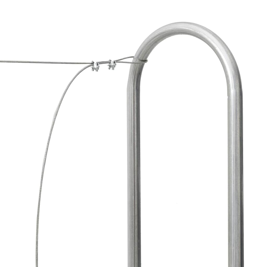 Burning rack galvanized steel - 100 x 25 x 150 cm, with rainbag - number 7.