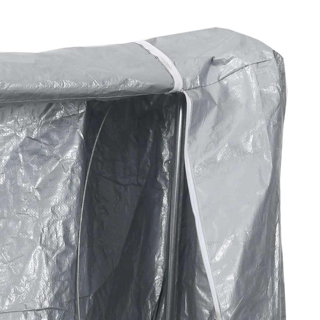 Burning rack galvanized steel - 100 x 25 x 150 cm, with rainbag - number 9.