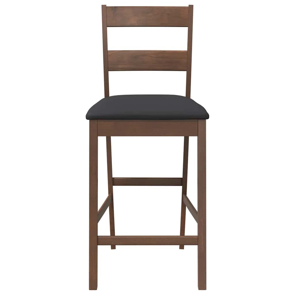 Stook barowy z poduszkami 2 szt. brązowy drzewo gumowe - number 5.