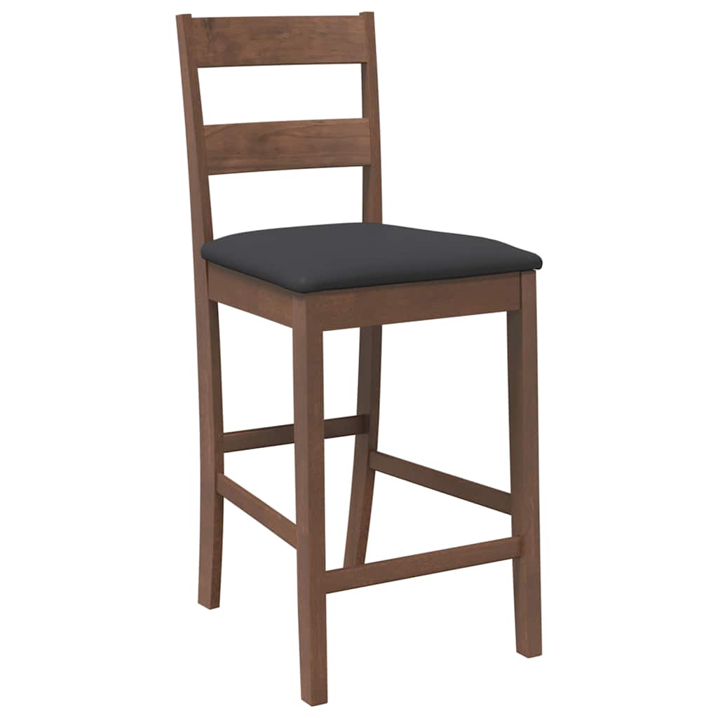 Stook barowy z poduszkami 2 szt. brązowy drzewo gumowe - number 4.