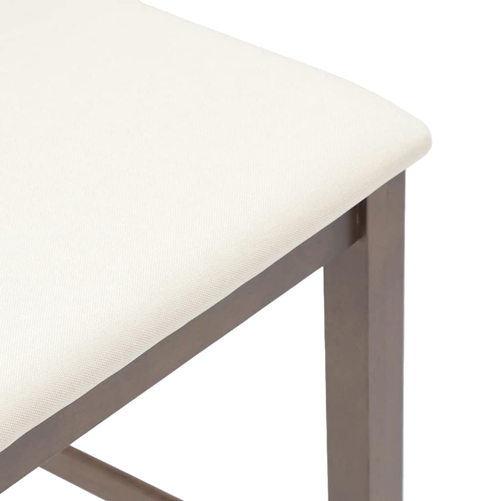 Bar stolice s jastucima. čvrsto gumeno drvo smeđa - smeđa i lagana, 2 - number 8.