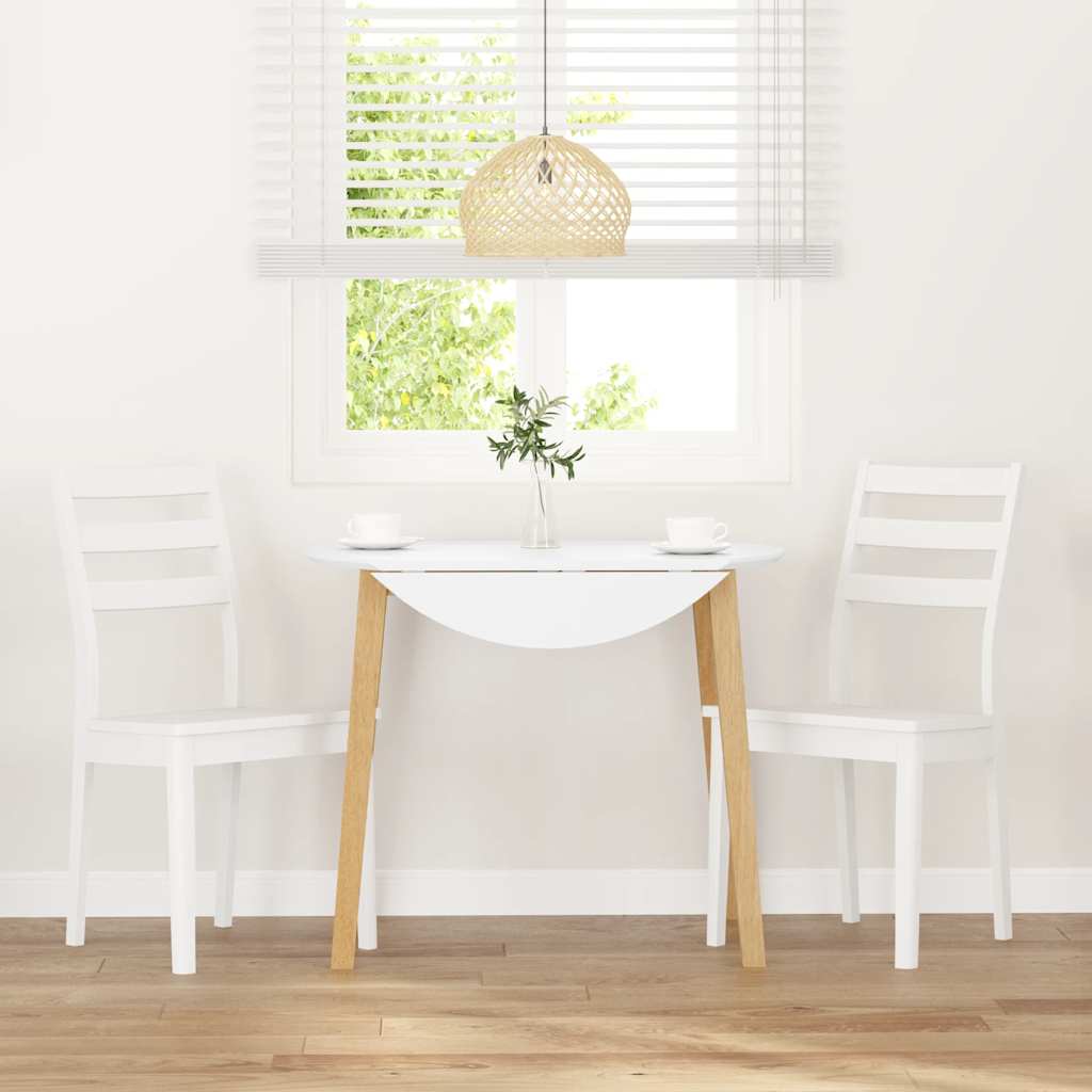 Krzesła stołowe do jadalni komputery. masywne drzewo kauczące - białe, 2 - number 3.