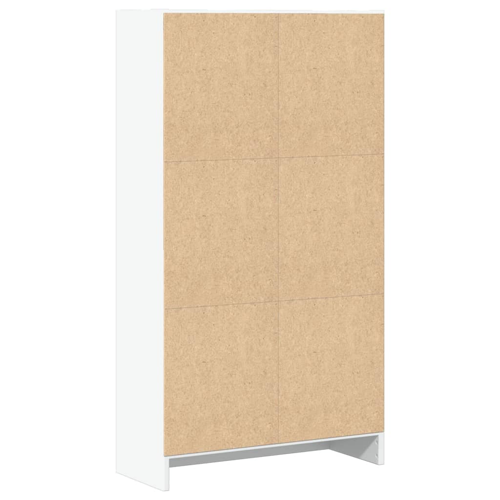 Bogreol 60x24x109 cm konstrueret træ - hvid, 1, 109 cm, 60 cm - number 6.