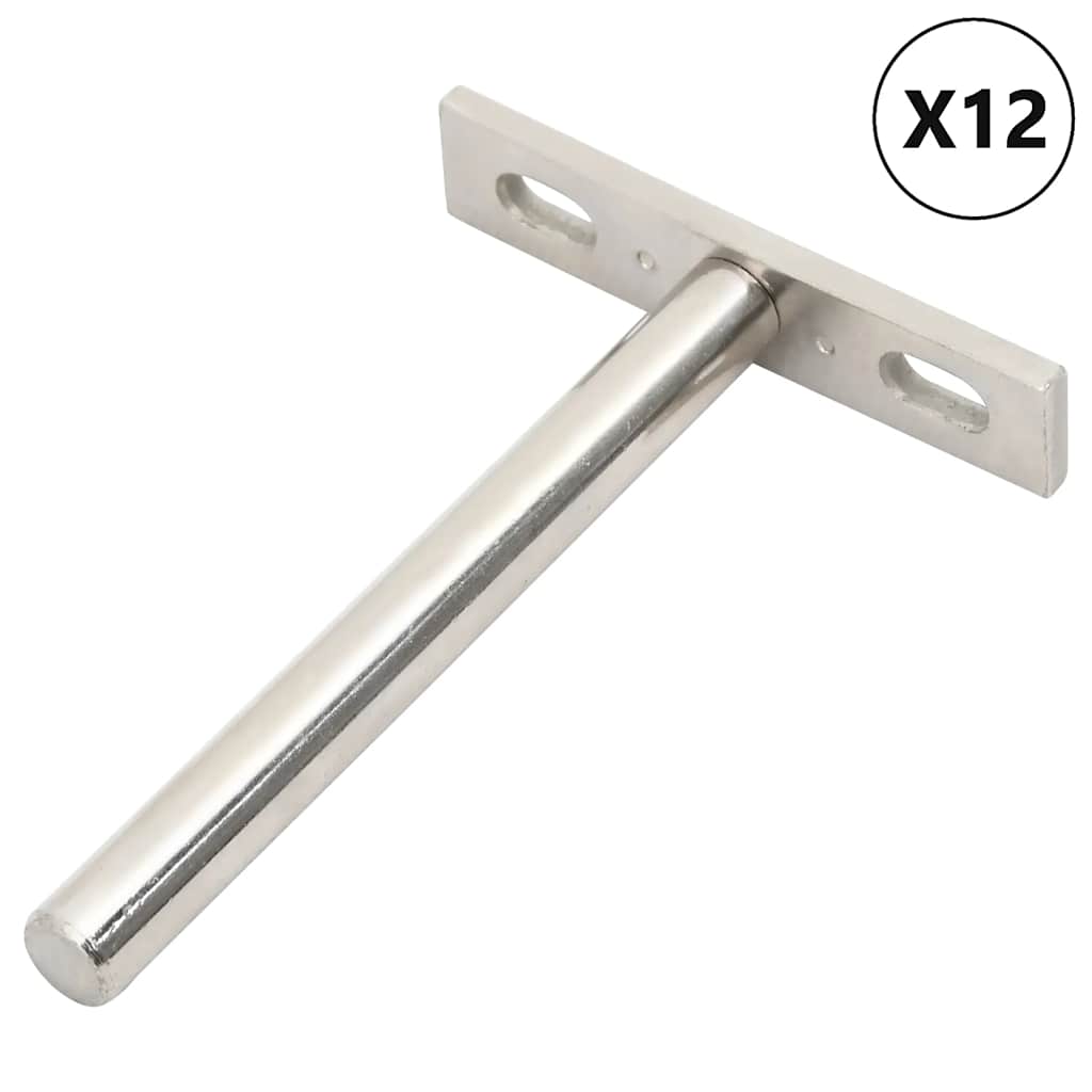 Flydende hyldeknægte 12 stk. usynlige ø10x100 mm kulstofstål - 10 x 100 mm, 1 - number 1.