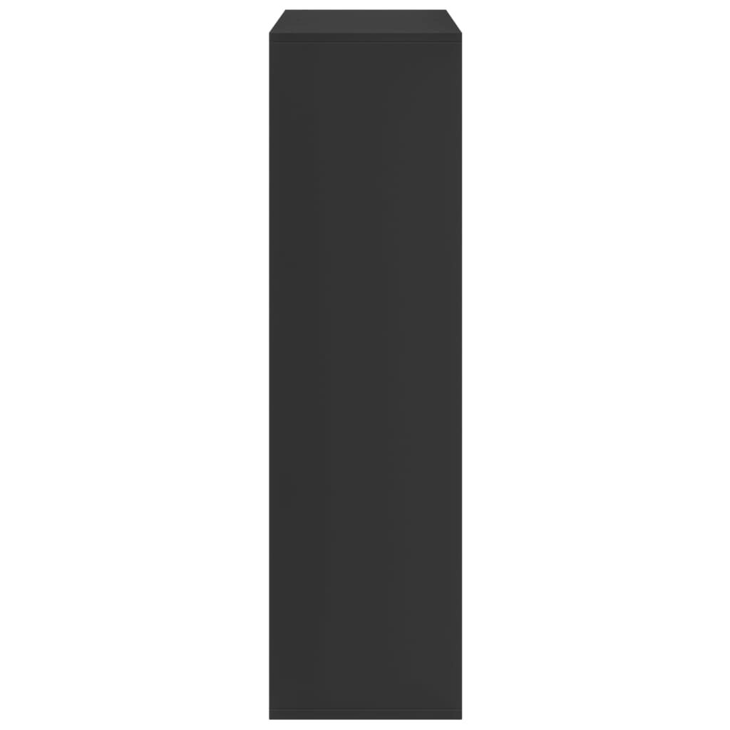 Bookshelf/room divider 69.5x29x103.5 cm engineered wood - black, 69.5 x 29 x 103.5 cm, 1 - number 6.