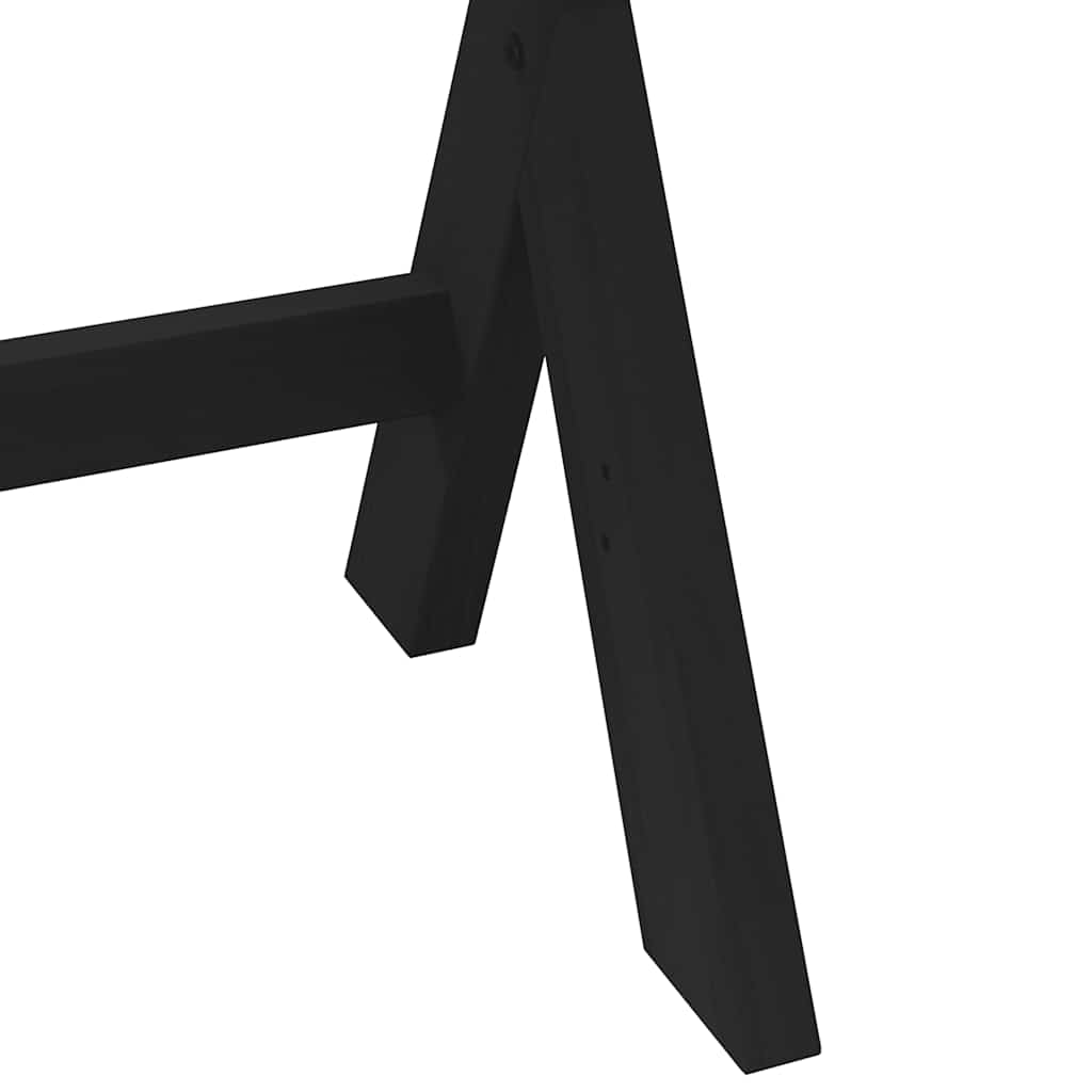 Biurko noain x-kształtne nogi 120x50x75cm lite drewno sosna - number 7.