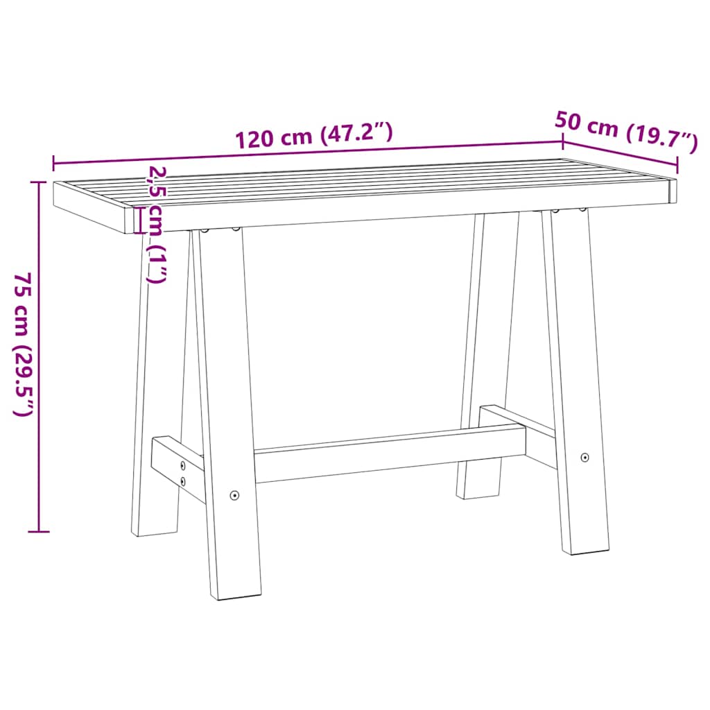 Skrivebord noain a-formede ben 120x50x75cm heltre furu - number 9.
