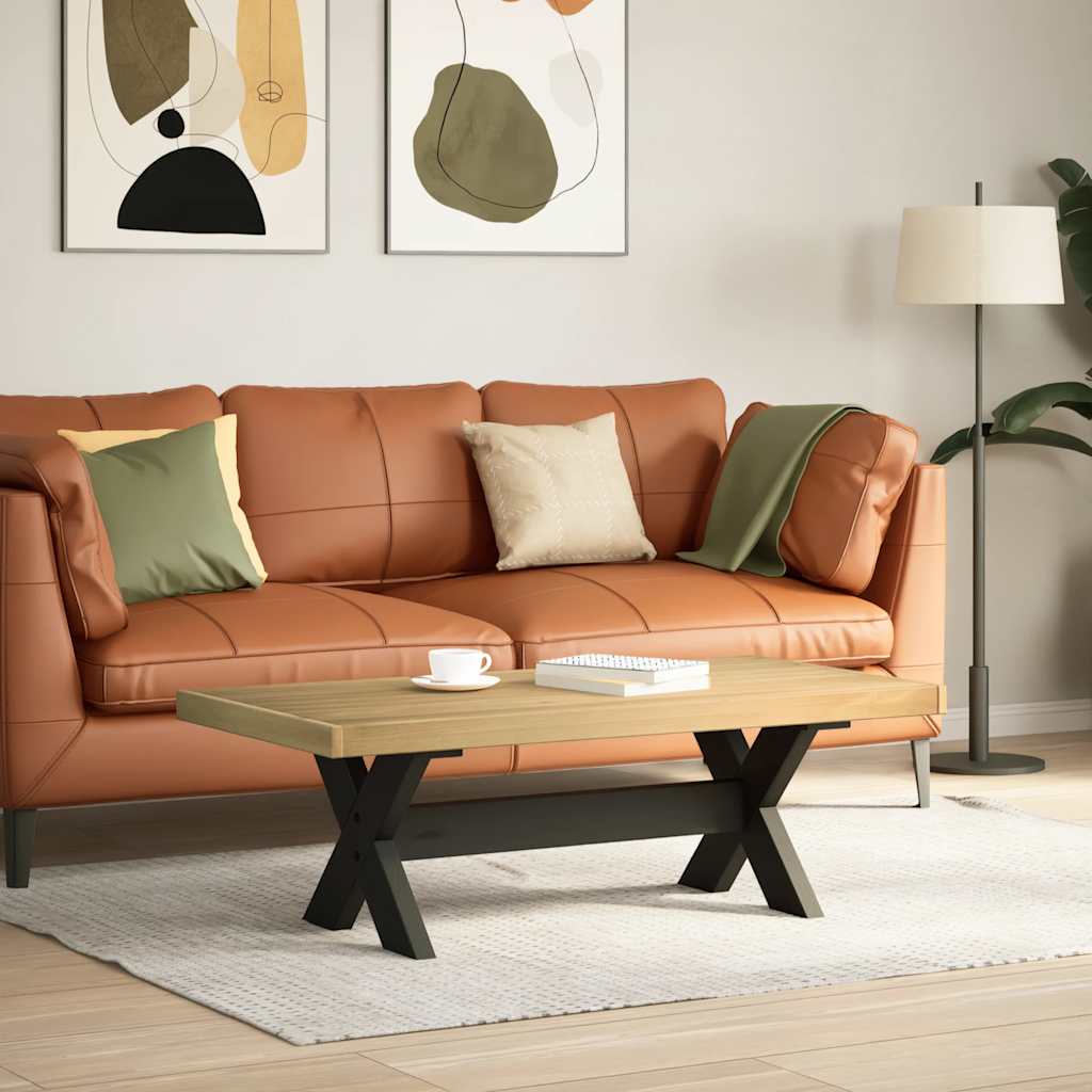 Stolik kawowy noain nogi w kształcie litery a 120x60x40 cm lite drewno sosna - number 2.