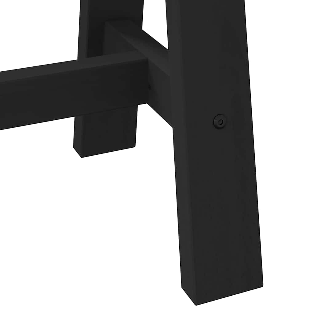 Konsolbord noain a-formede ben 120x30x75cm massivt træ fyrretræ - number 7.