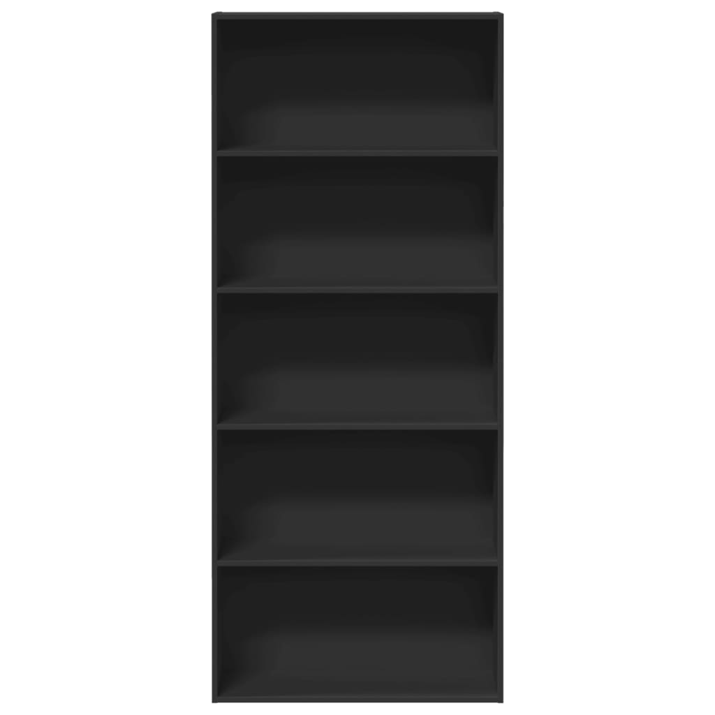 Regał 80x30x189 cm drewno klejone - czarny, 1, 189 cm, 80 cm - number 4.