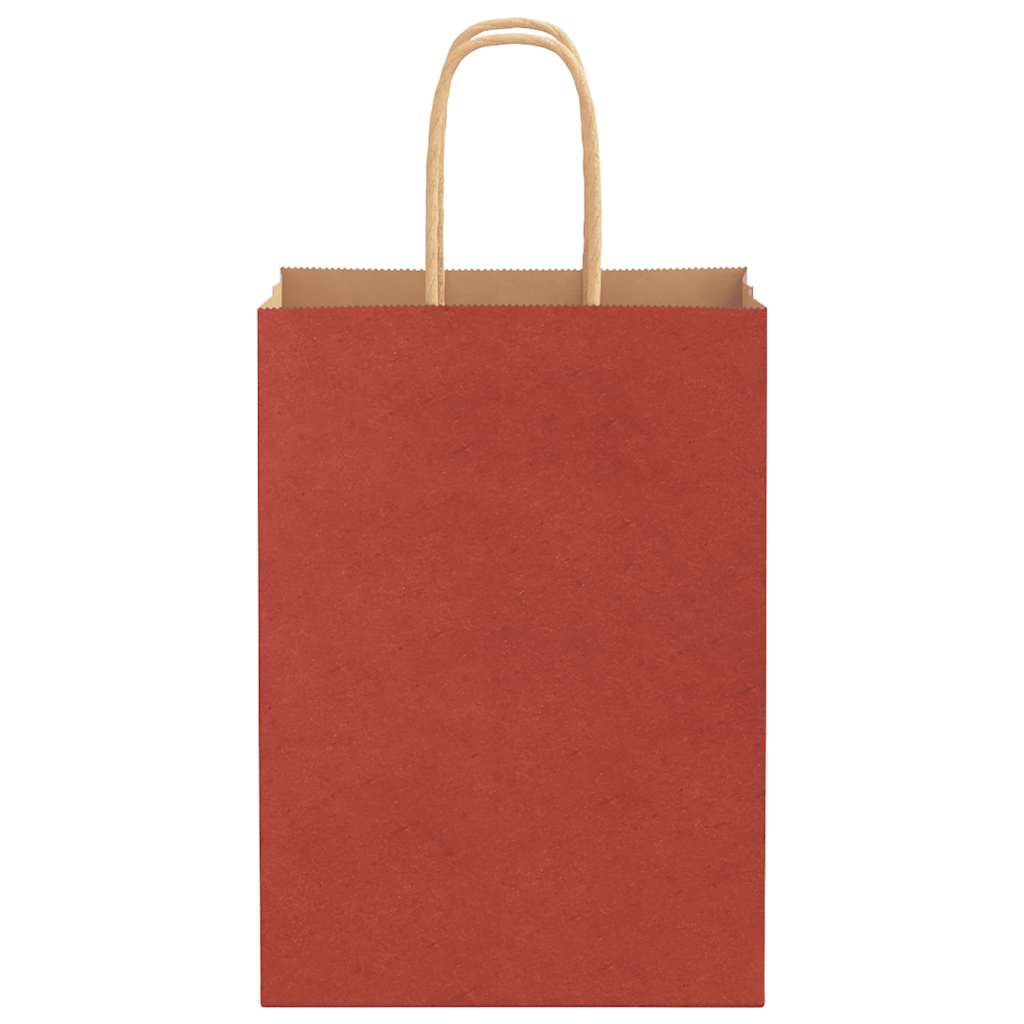 Snaga papirnate vrećice par. s ručkom - crveno, 15 x 8 x 21 cm, 250 - number 5.