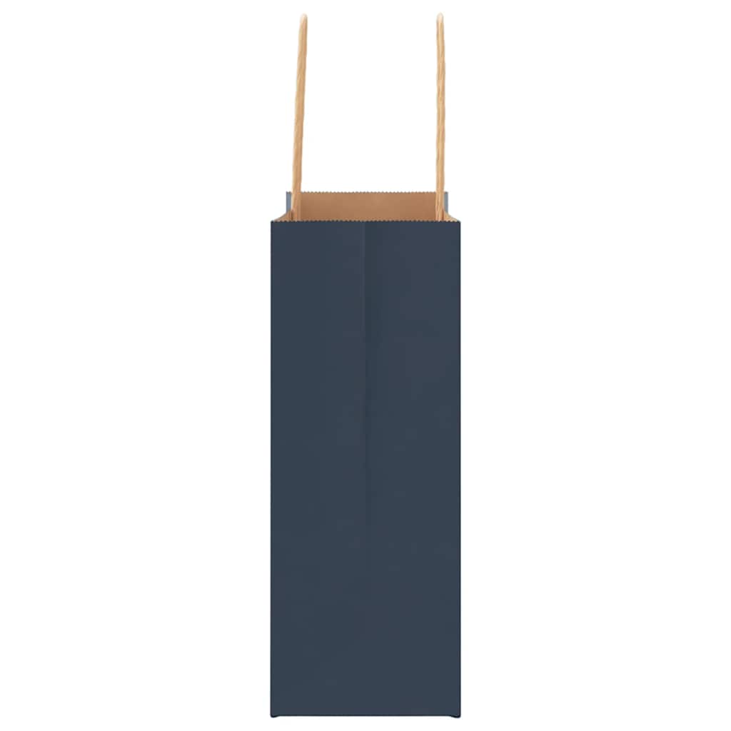 Vreće od kraft papira kom. sa ručkom - plava, 18 x 8 x 22 cm, 50 - number 6.