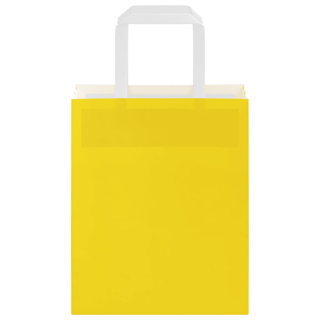 Vreće od kraft papira kom. sa ručkom - žuta, 18 x 8 x 22 cm, 50 - number 5.