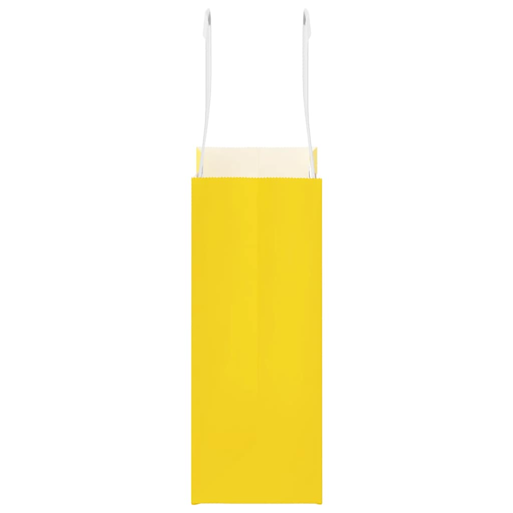 Vreće od kraft papira kom. sa ručkom - žuta, 15 x 8 x 21 cm, 50 - number 6.