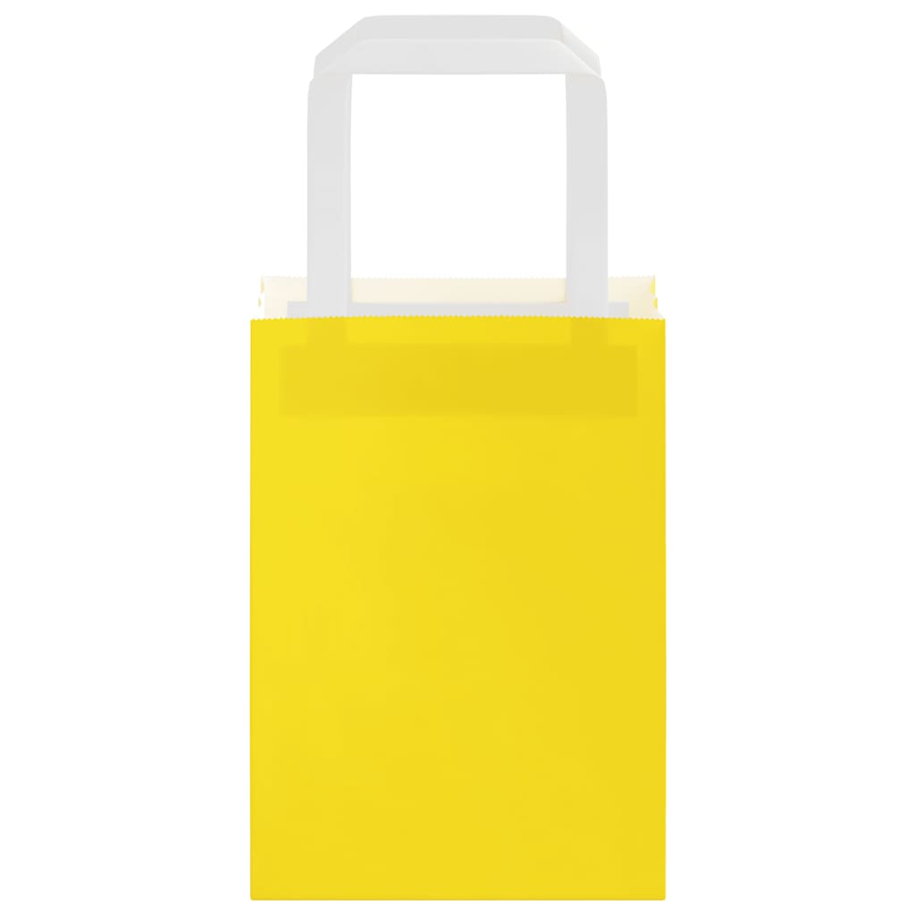 Vreće od kraft papira kom. sa ručkom - žuta, 15 x 8 x 21 cm, 50 - number 5.