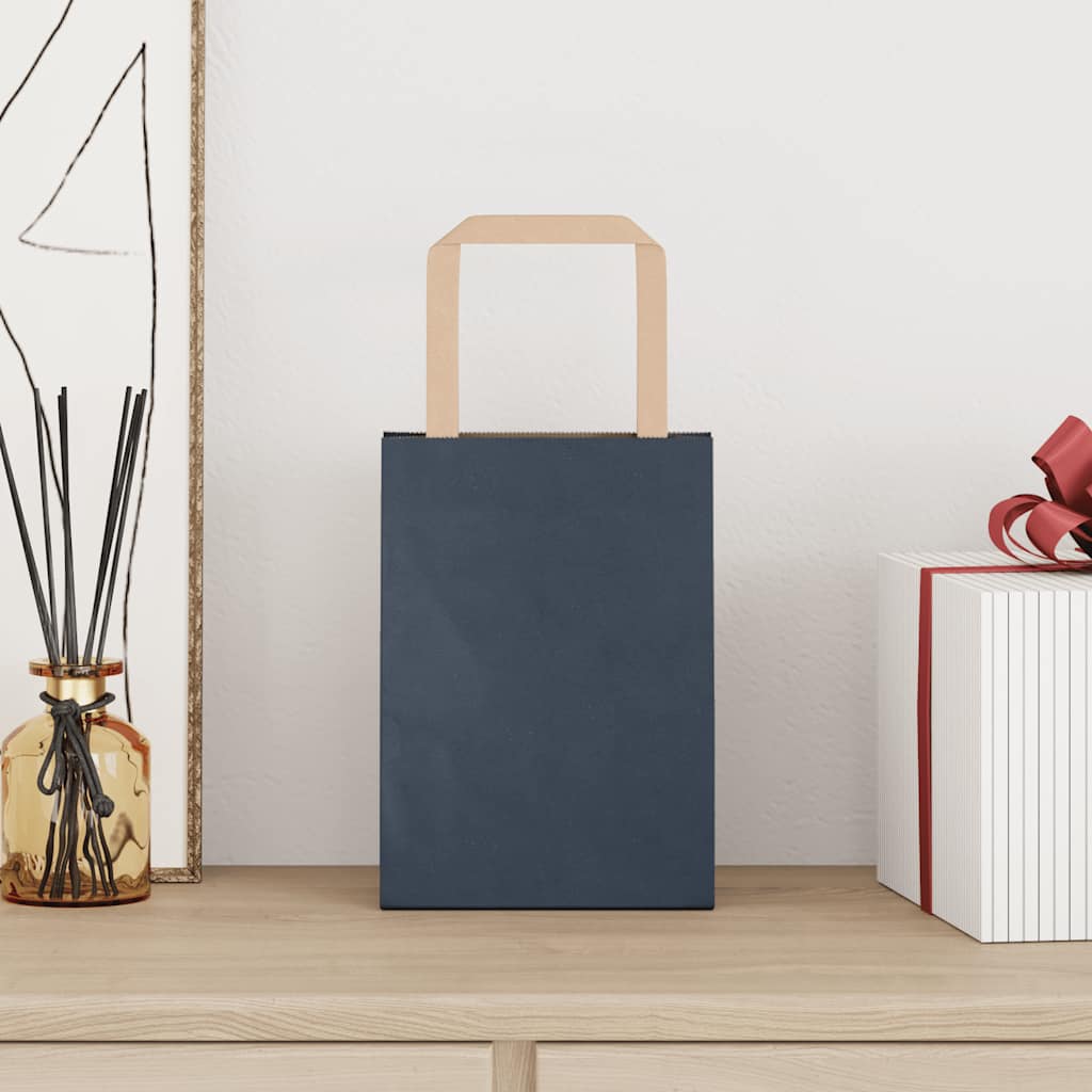 Snaga papirnate vrećice par. s ručkom - plava, 15 x 8 x 21 cm, 250 - number 2.