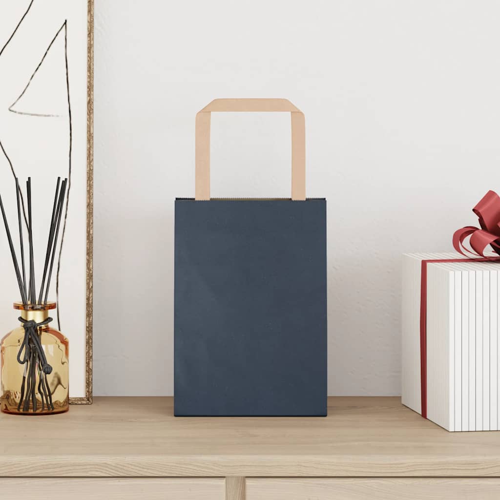 Snaga papirnate vrećice par. s ručkom - plava, 15 x 8 x 21 cm, 50 - number 2.