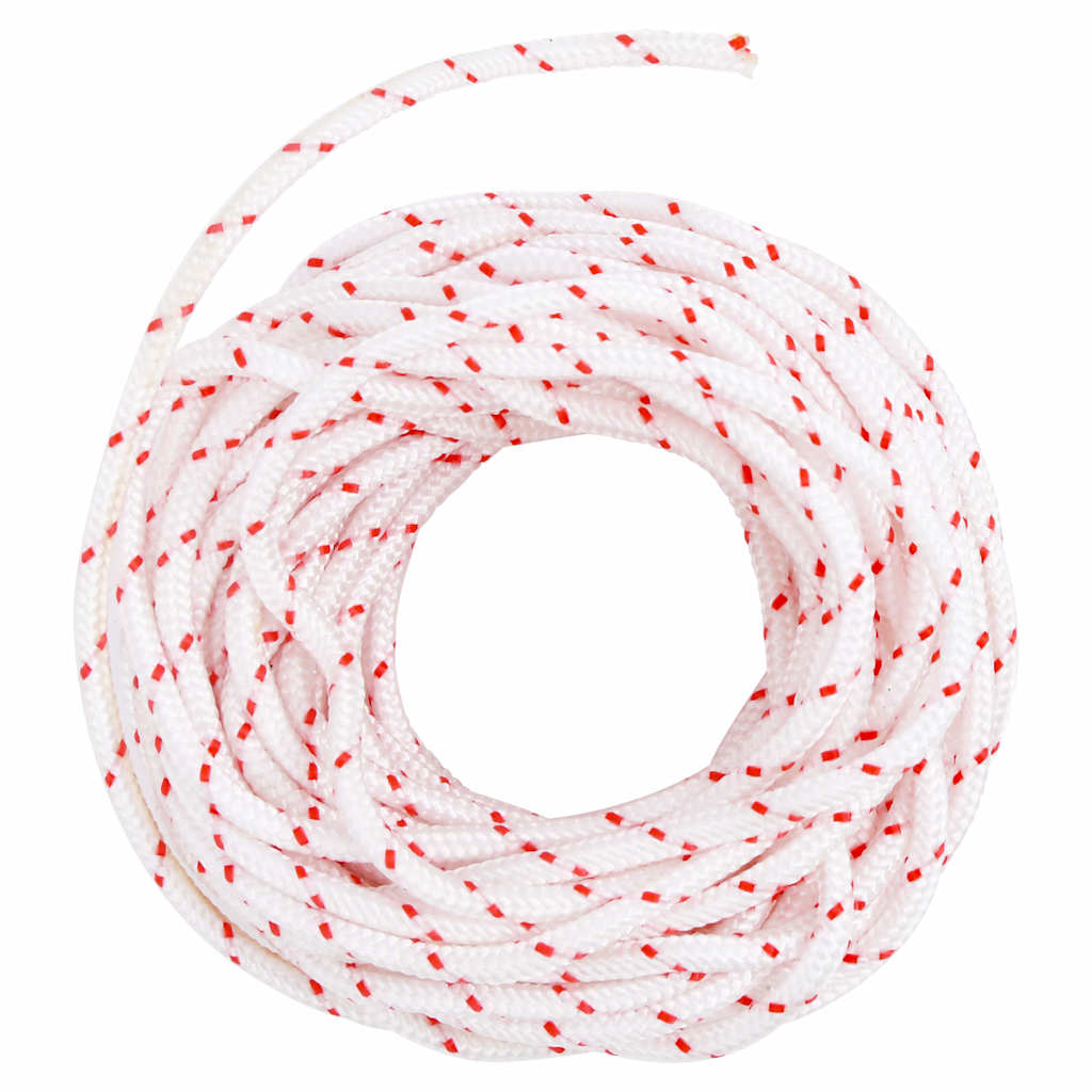 Startsnor ø4 mm 10 m nylon hvid og rød - 1, 4 mm - number 5.