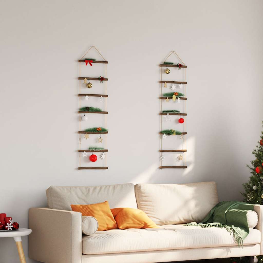Wall decorations ladder-shaped 2 pcs 30x100 cm natural branch - number 3.
