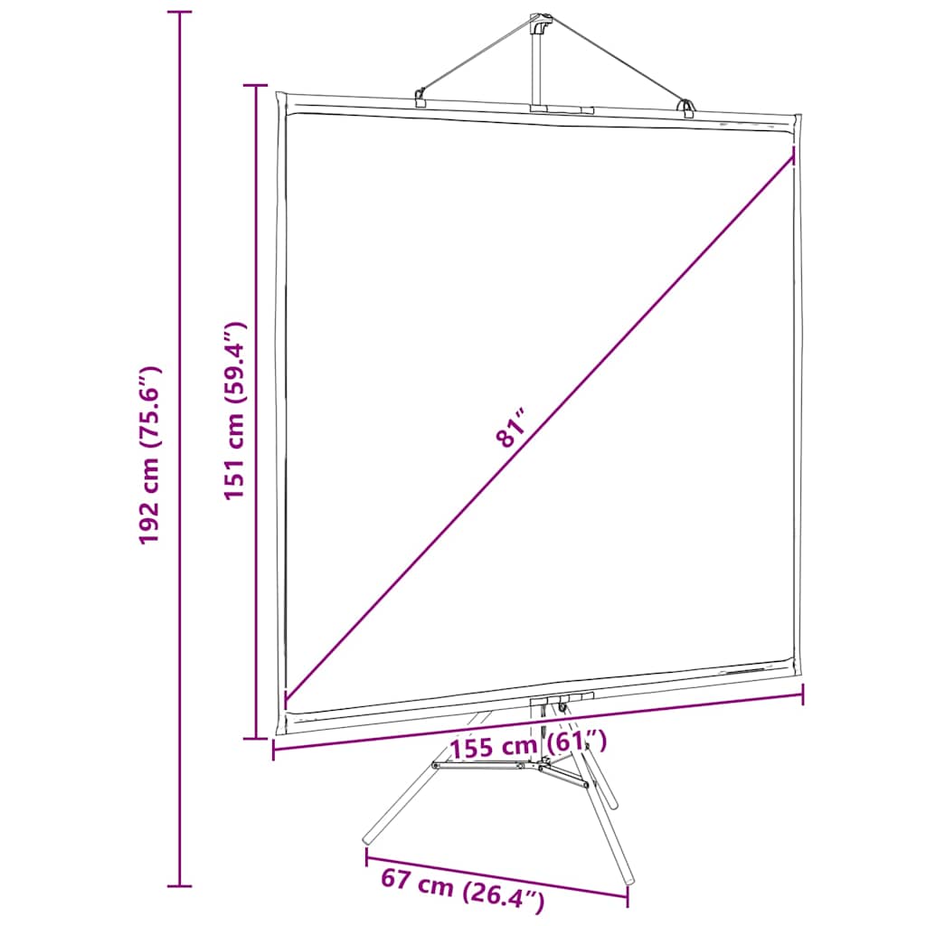 Prašina projektora s trefodom 81 "1: 1 - 81 '' (1: 1) - number 12.