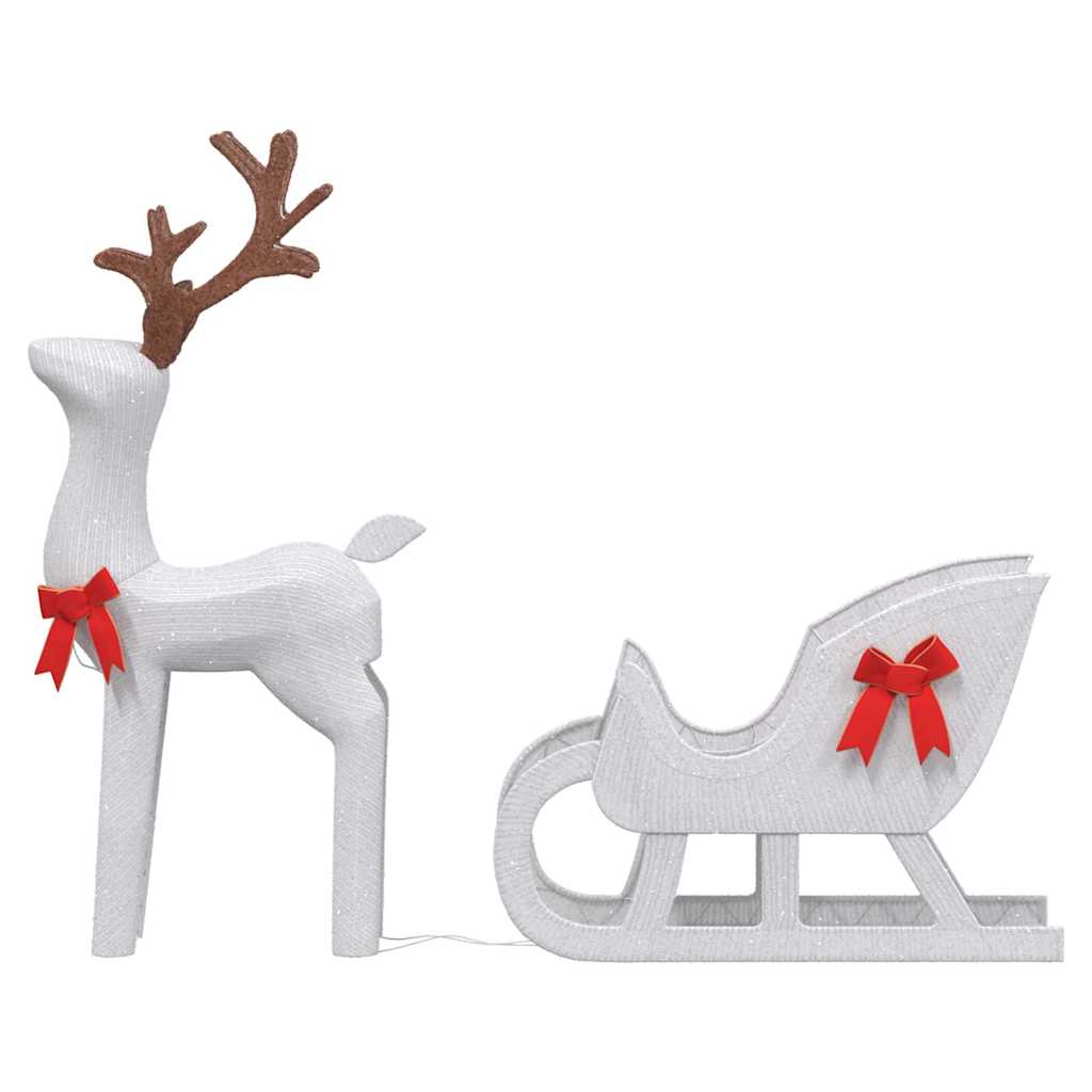 Christmas decoration reindeer and sleigh 100 leds - cold white, 1 - number 4.