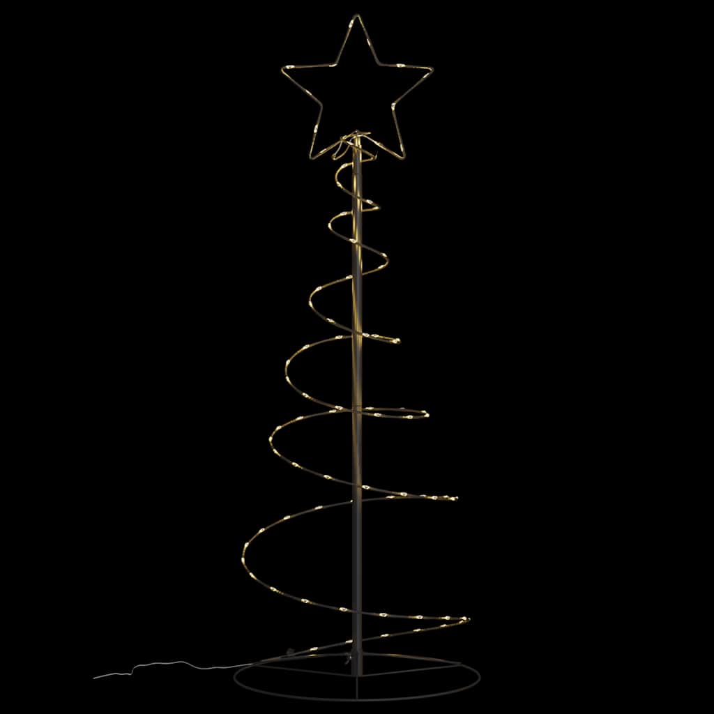 Sapin de noël lumineux 80 led lumière blanche chaude - noir, 120 cm, 1, sans boules de noël - number 6.