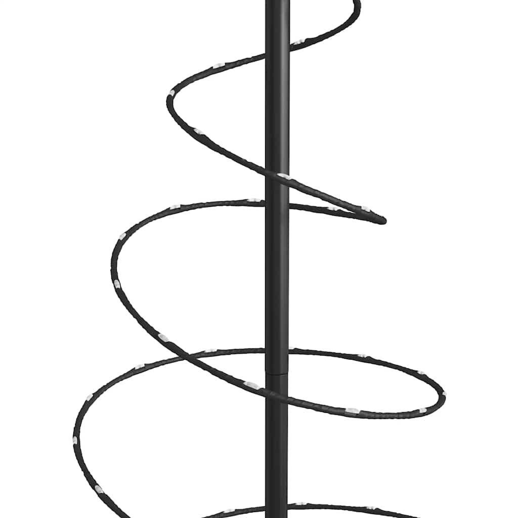 Sapin de noël lumineux 80 led lumière blanche chaude - noir, 120 cm, 1, sans boules de noël - number 8.