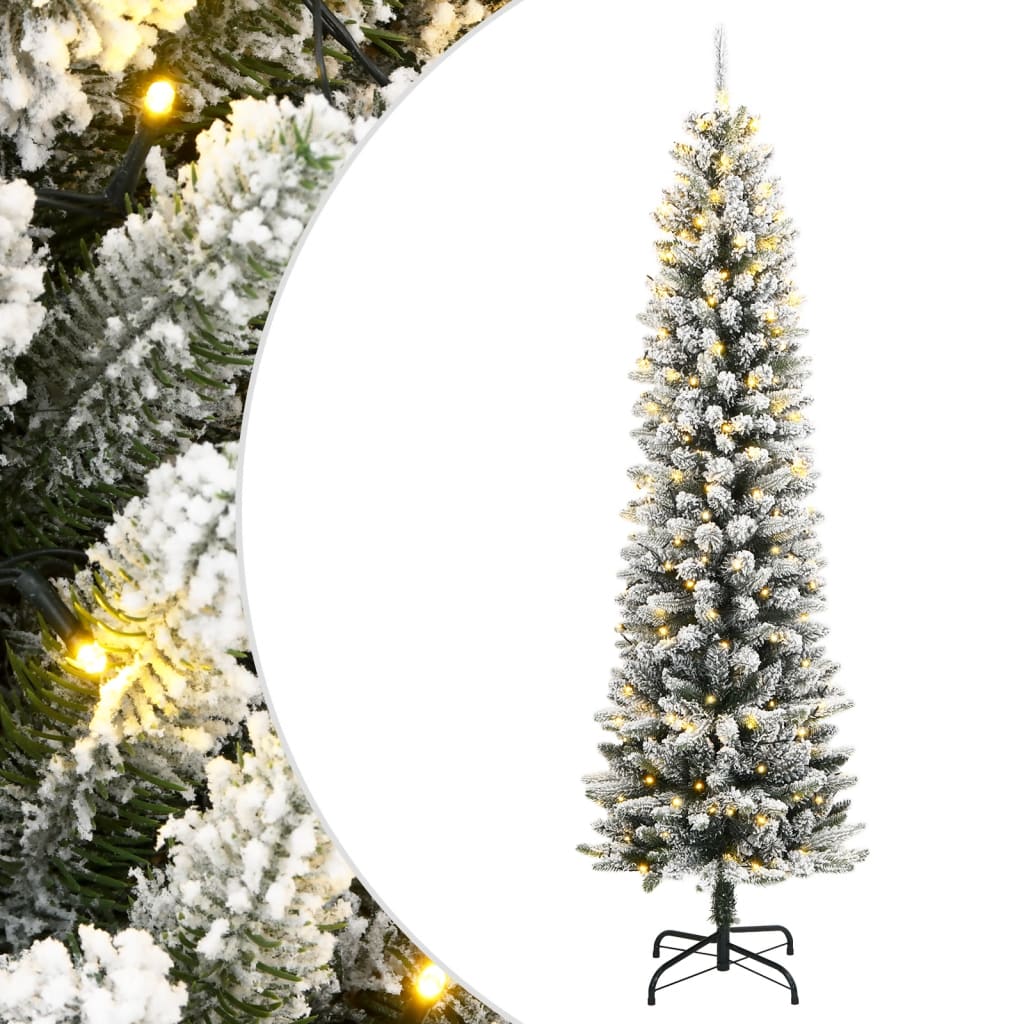 Artificial christmas tree with snow and 150 links - 150 cm, 1, with links - number 1.