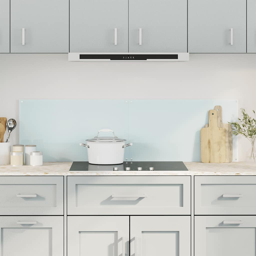 Stænkplader stk. hærdet glas - hvid, 70 x 50 cm, 2 - number 1.