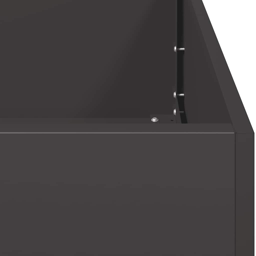 Žardinjera čelična crna - čelik/crna, 40 x 40 x 30 cm, 1 - number 7.