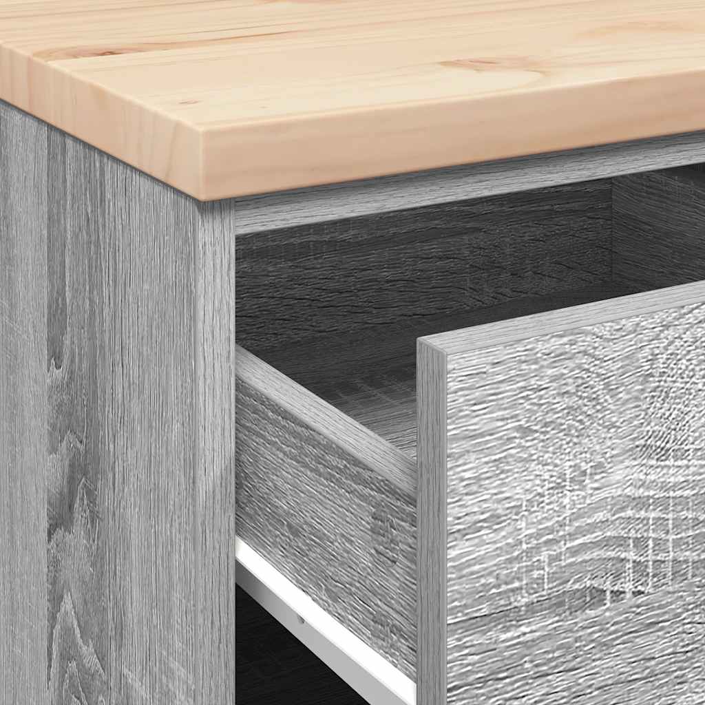 Garažni ormar za odlaganje siva sonoma - sivi sonoma hrast, 40 x 51 x 85 cm, 1, 4 ladice 4 ladice - number 9.