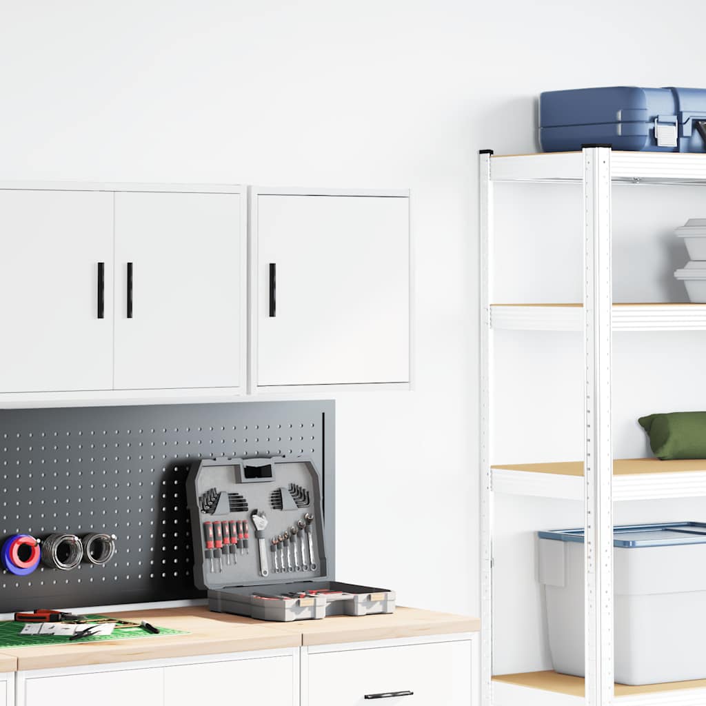 Zidni ormarić za garažu od drva - bijeli, 40 x 30 x 41 cm, 1 - number 3.