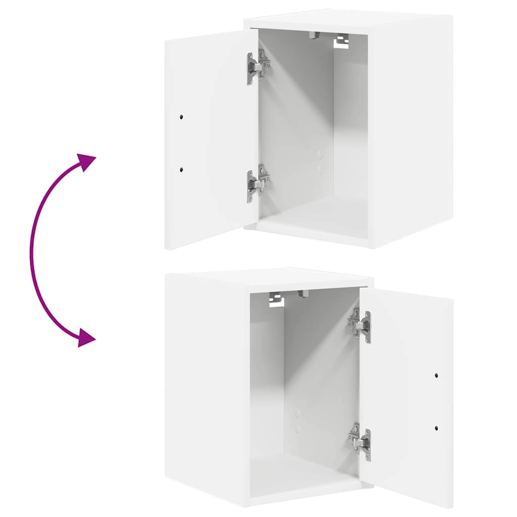 Zidni ormarići za garažna računala. izgrađeno drvo - bijelo, 30 x 30 x 41 cm, 2 - number 9.