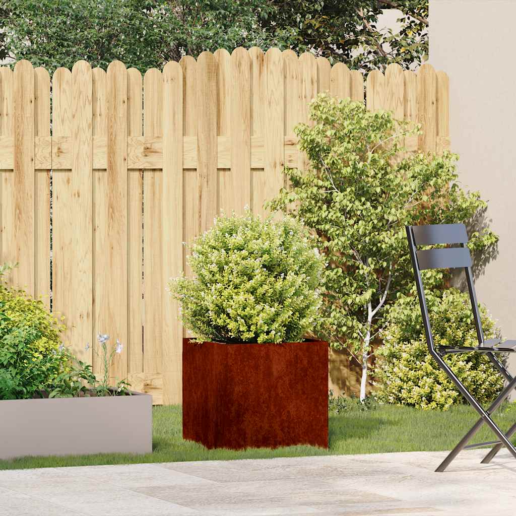 Sadilica hrđavo obojena istrošeni čelik - istrošeni čelik/smeđa, 40 x 40 x 40 cm, 1 - number 1.